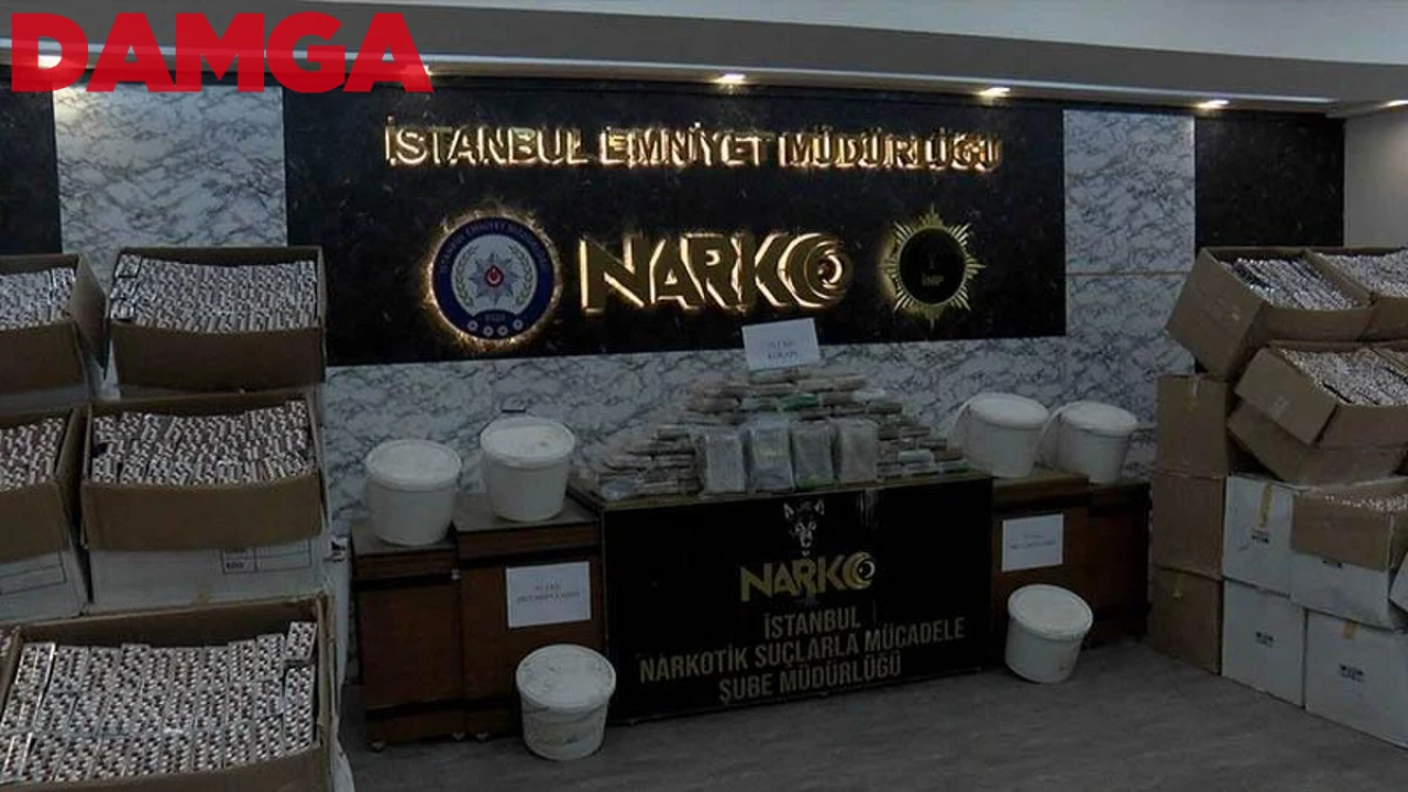 İstanbul'da Uyuşturucu Operasyonu: 165 Kilo Uyuşturucu ve 1 Milyon Hap Ele Geçirildi