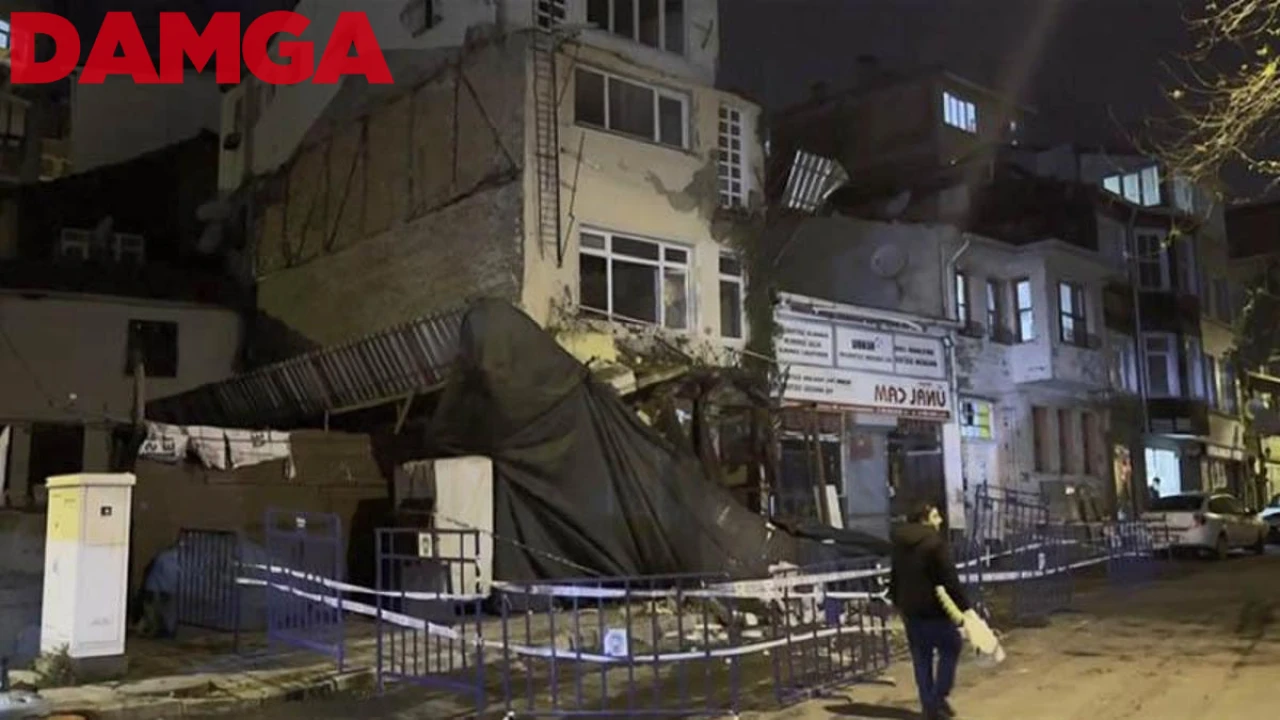 Sarıyer'de Metruk Bina Balkonu Çöktü: Mahalle Sakinleri Korktu