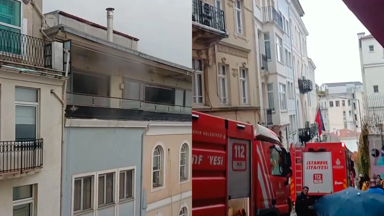 Beyoğlu'nda Masonlar Derneği'nde yangın!