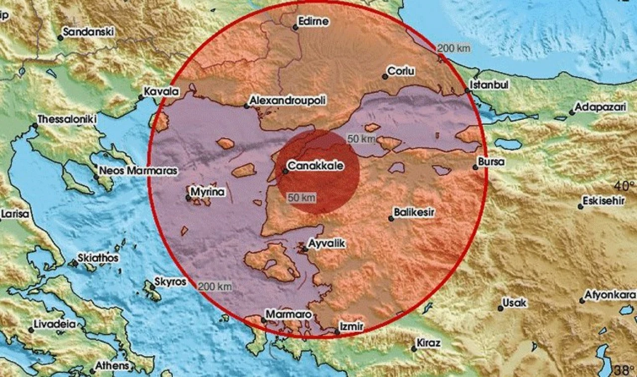 Çanakkale'de korkutan deprem!