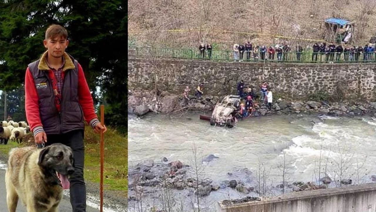 Trabzon'da Dereye Uçan Araçta Berat Sami Yazıcı 18 Yaşında Hayatını Kaybetti!