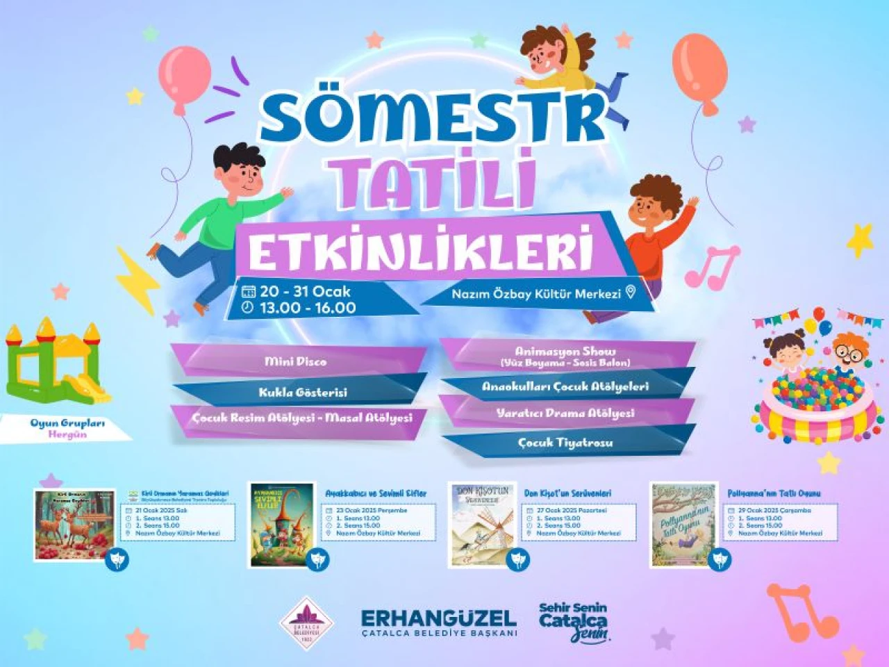 Çatalca’da Sömestr Tatili Etkinlikleri Başlıyor!