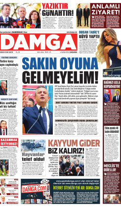 DAMGA 06 Kasım 2024 Çarşamba Sayfaları