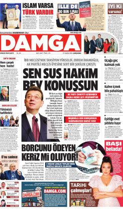 DAMGA 27 Kasım 2024 Çarşamba Sayfaları