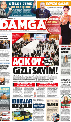 DAMGA 29 Aralık 2024 Pazar Sayfaları