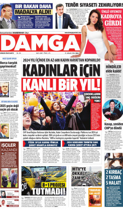 DAMGA 31 Aralık 2024  Salı Sayfaları