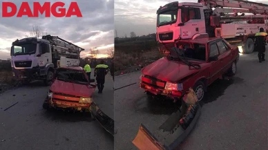 Samsun'da Kamyonla Çarpışan Otomobilde 5 Kişi Yaralandı, 3’ünün Durumu Ağır