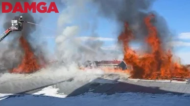 Erzurum'da Tarihi Taşambarlar'da Yangın Çıktı!