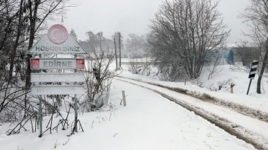 Trakya'ya lapa lapa kar yağıyor