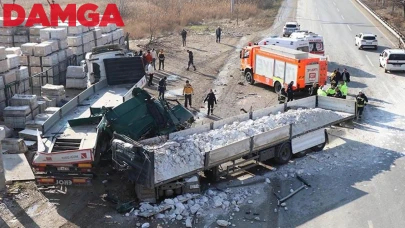 Eskişehir'de TIR'ların Kazasında; 1 Ölü, 1 Yaralı