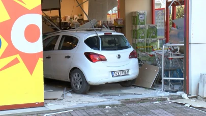 Fren diye gaza basınca soluğu markette aldı