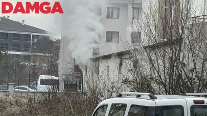 Bolu’da İş Yerinde Yangın: Baskı Makinesi Alev Aldı