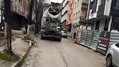 Avcılar’da mikserden yola beton döken inşaat firmasına 50 bin TL ceza