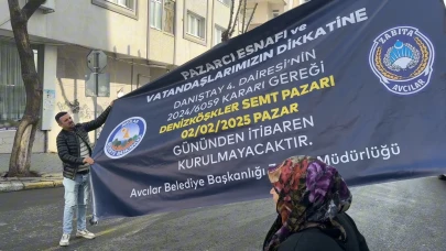 Avcılar'ın 50 yıllık semt pazarı Danıştay kararı ile kapatıldı