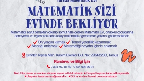 MATEMATİK SİZİ EVİNDE BEKLİYOR