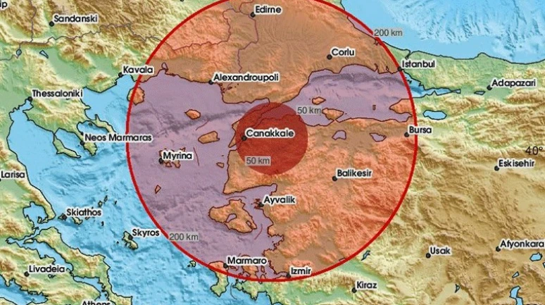 Çanakkale'de korkutan deprem!