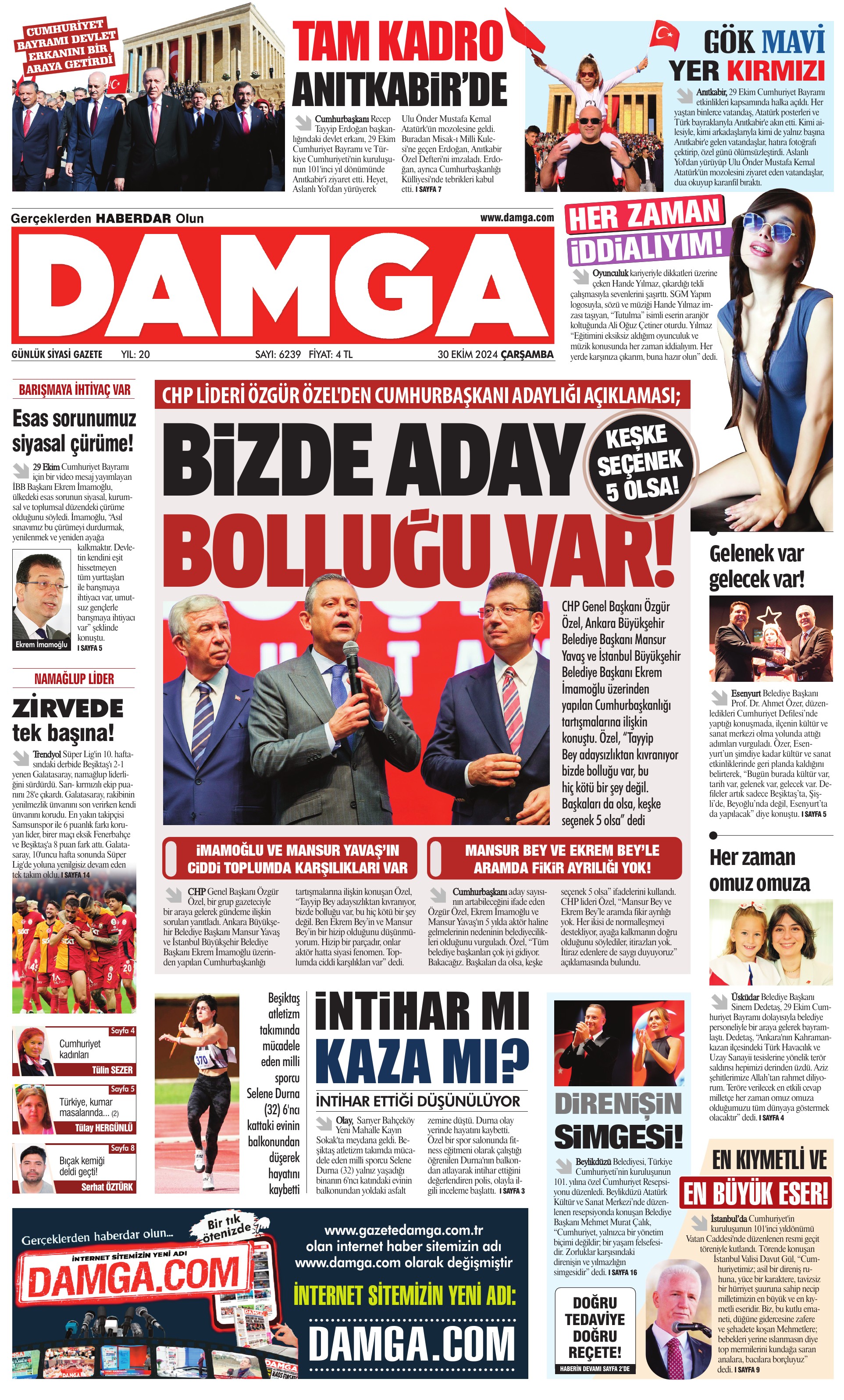 https://www.damgagazetesi.com/DAMGA 30 Ekim 2024 Çarşamba Sayfaları