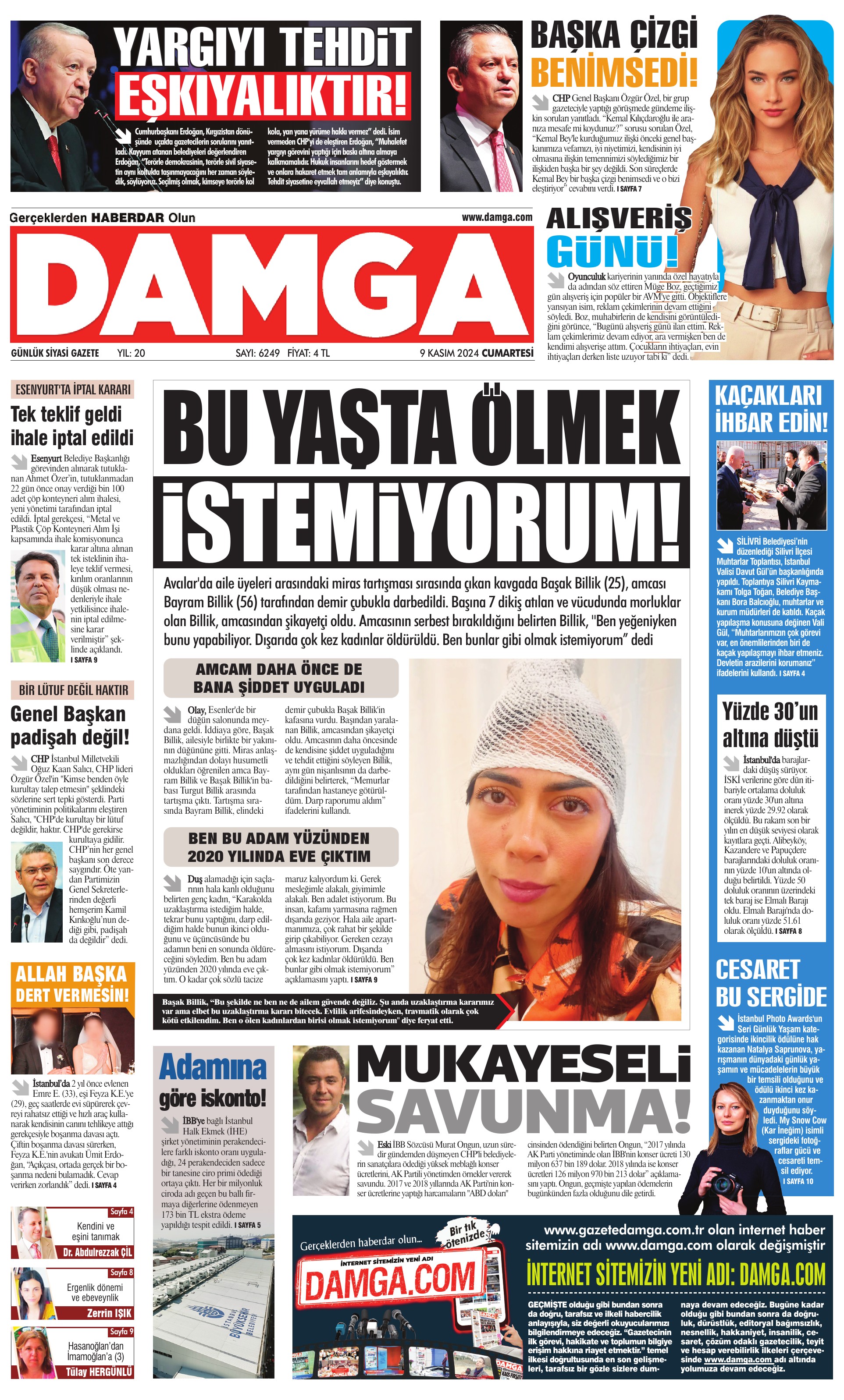 https://www.damgagazetesi.com/DAMGA 09 Kasım 2024 Cumartesi Sayfaları