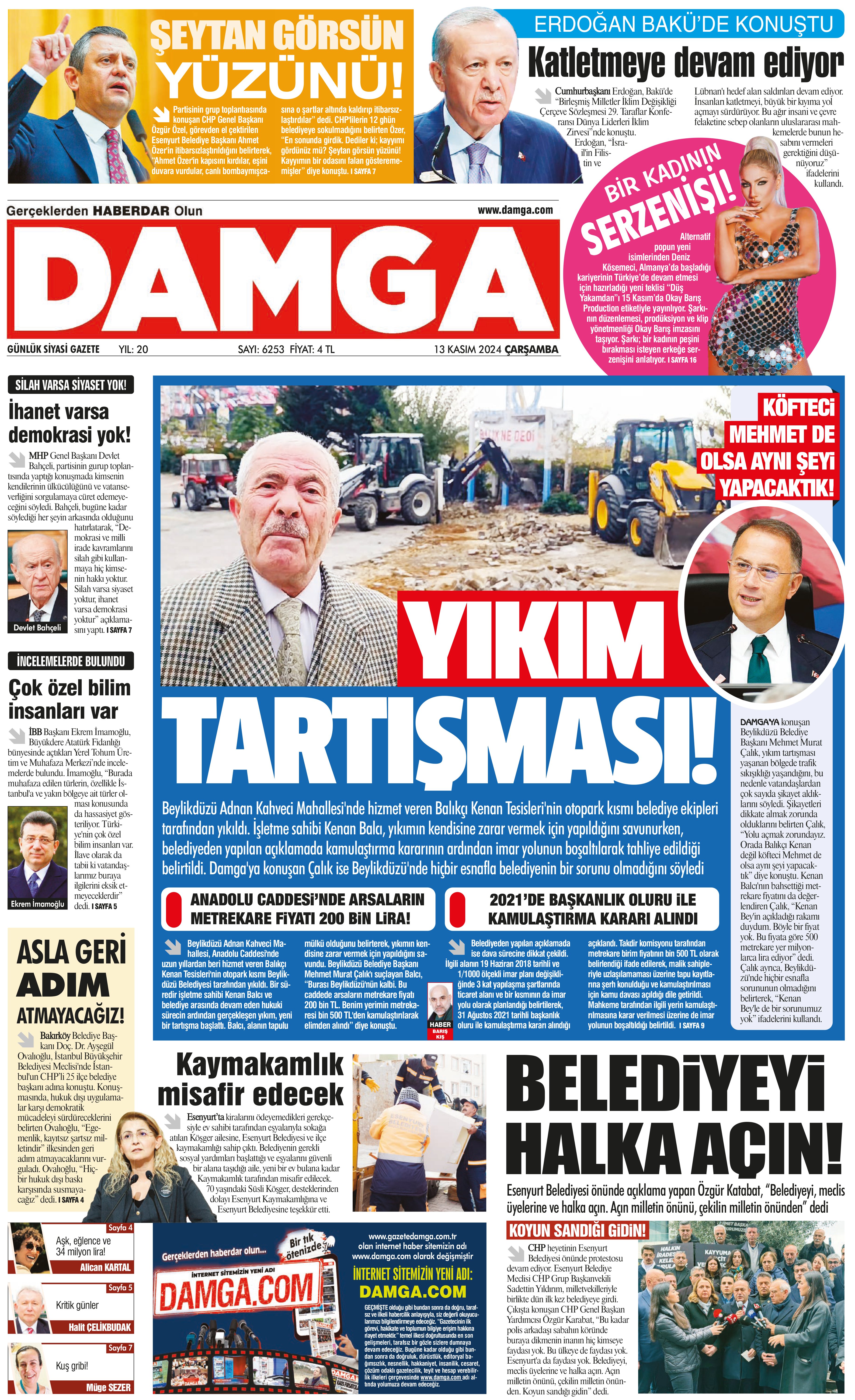 https://www.damgagazetesi.com/DAMGA 13 Kasım 2024 Çarşamba Manşeti