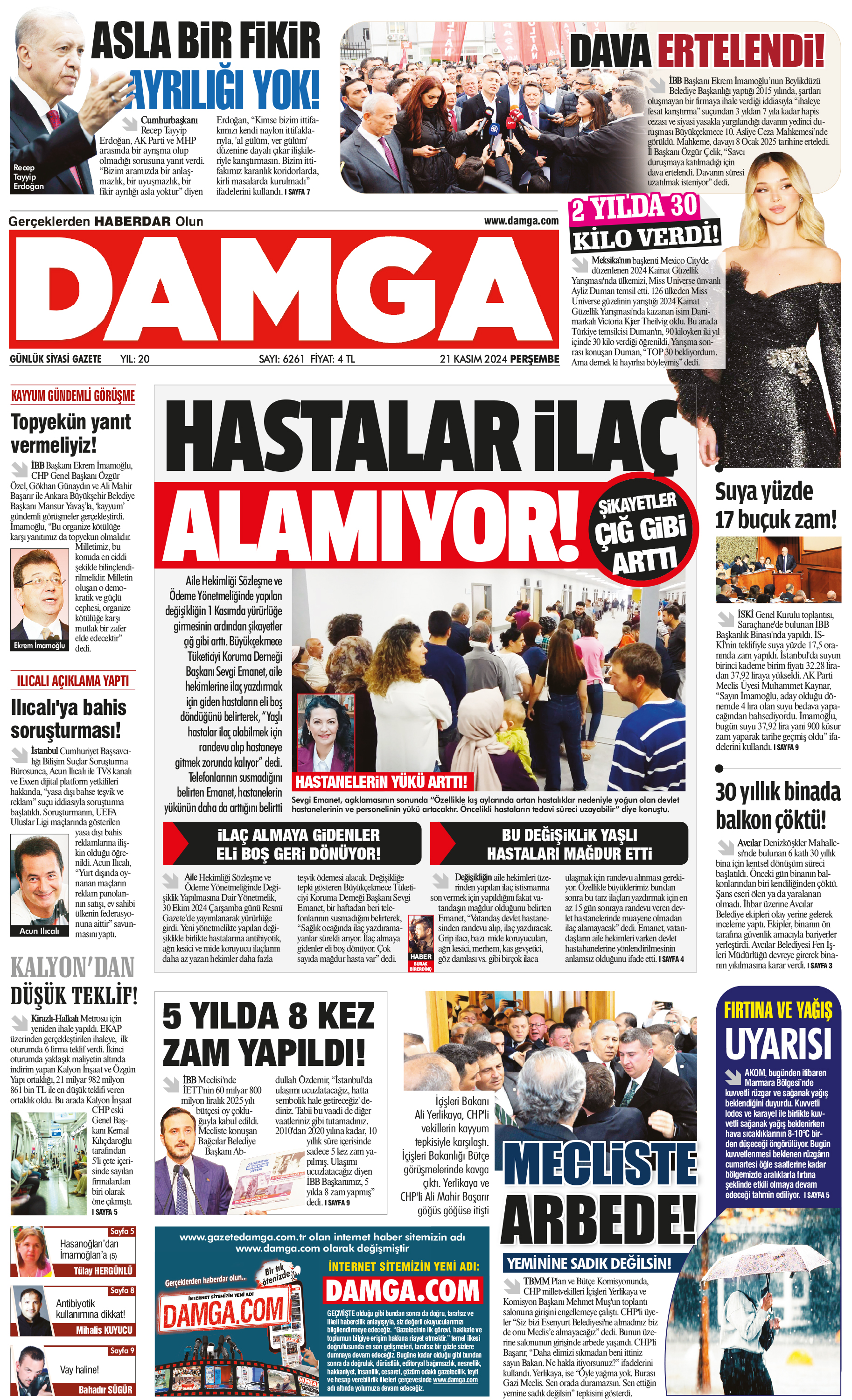 https://www.damgagazetesi.com/DAMGA 21 Kasım 2024 Perşembe Sayfaları