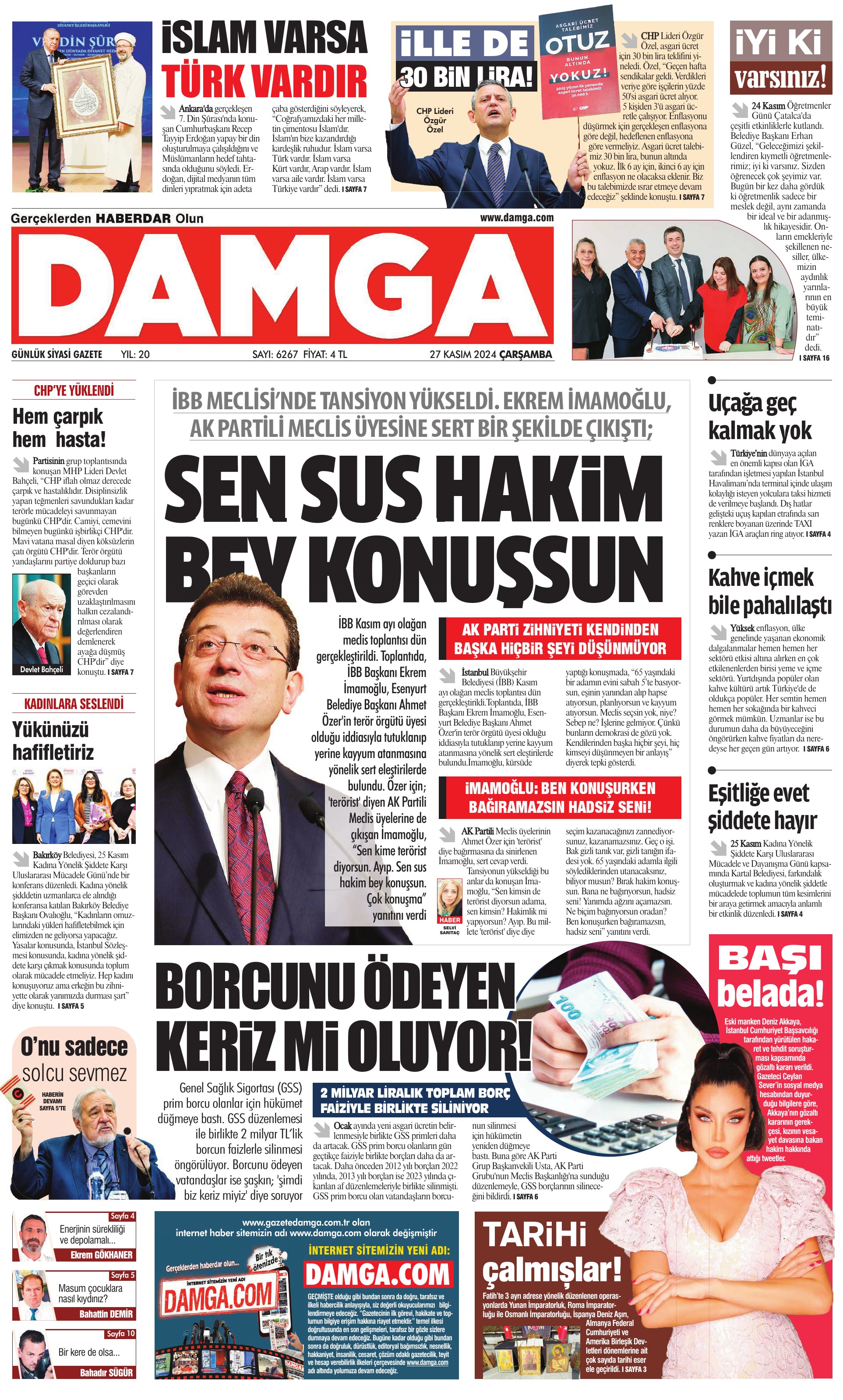 https://www.damgagazetesi.com/DAMGA 27 Kasım 2024 Çarşamba Sayfaları