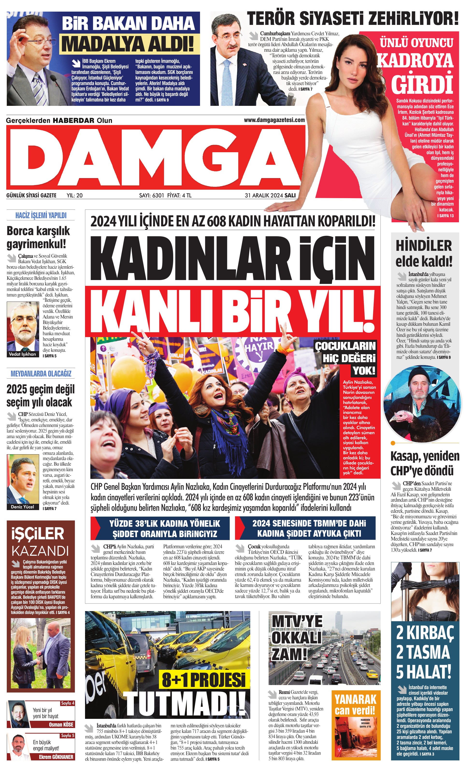 https://www.damgagazetesi.com/DAMGA 31 Aralık 2024  Salı Sayfaları